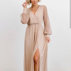 Abigail sparkle gown - champagne